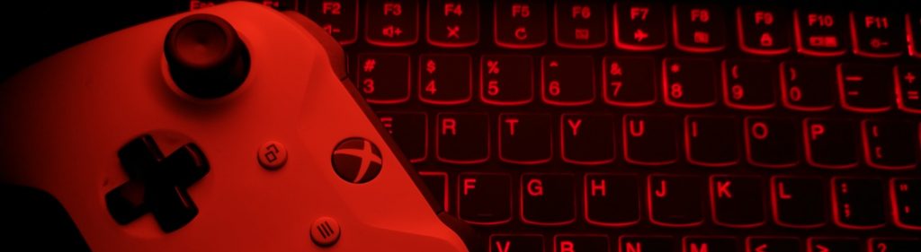 Scary red keyboard